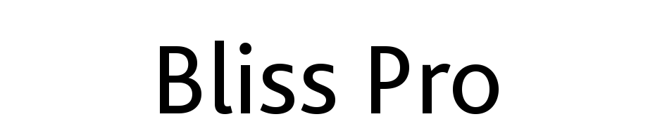 Bliss Pro cкачати шрифт безкоштовно